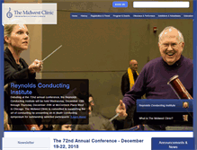 Tablet Screenshot of midwestclinic.org